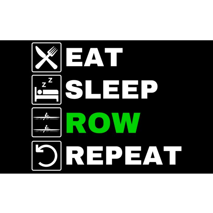 Eat Sleep Row Repeat, Erg Rowing Crew, Rowing Oar, Row Crew Bumper Sticker