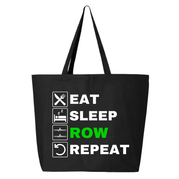 Eat Sleep Row Repeat, Erg Rowing Crew, Rowing Oar, Row Crew 25L Jumbo Tote