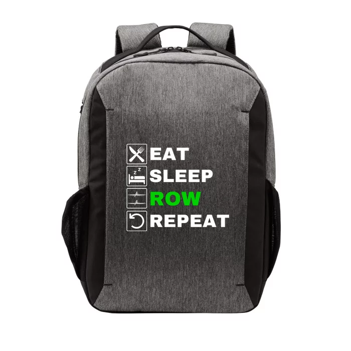 Eat Sleep Row Repeat, Erg Rowing Crew, Rowing Oar, Row Crew Vector Backpack