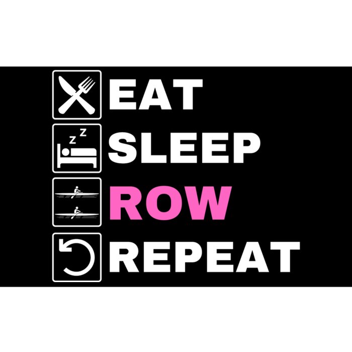 Eat Sleep Row Repeat, Erg Rowing Crew, Rowing Oar, Row Crew Bumper Sticker