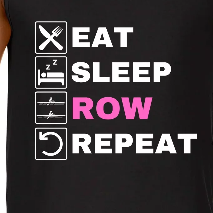 Eat Sleep Row Repeat, Erg Rowing Crew, Rowing Oar, Row Crew Comfort Colors® Tank Top