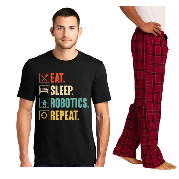 Eat Sleep Robotics Repeat Vintage Engineer Gift Pajama Set