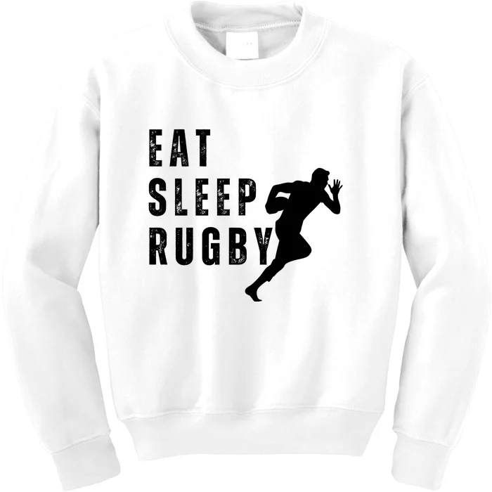 Eat Sleep Rugby Kids Sweatshirt