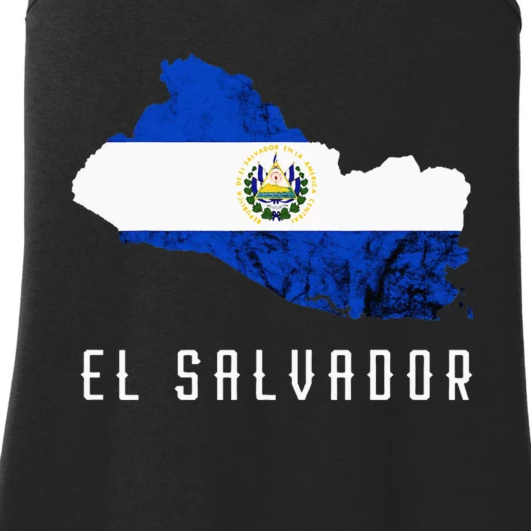 El Salvador Republica De El Salvador Map Salvadorean Ladies Essential Tank