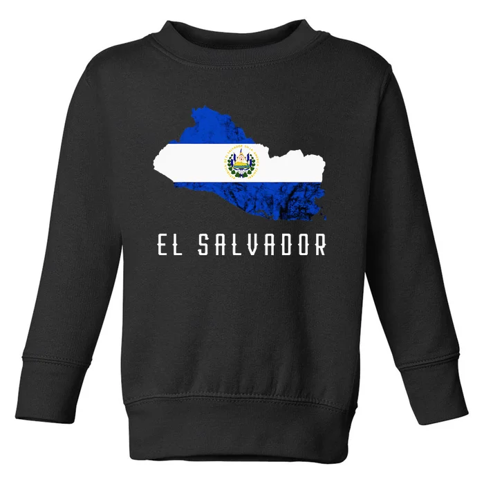 El Salvador Republica De El Salvador Map Salvadorean Toddler Sweatshirt