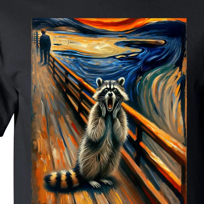 Expressionist Scream Raccoon Lovers | Artistic Raccoon Tall T-Shirt