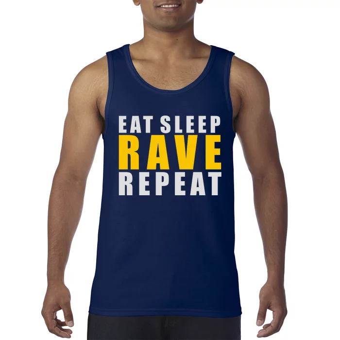 EAT SLEEP RAVE REPEAT Tank Top