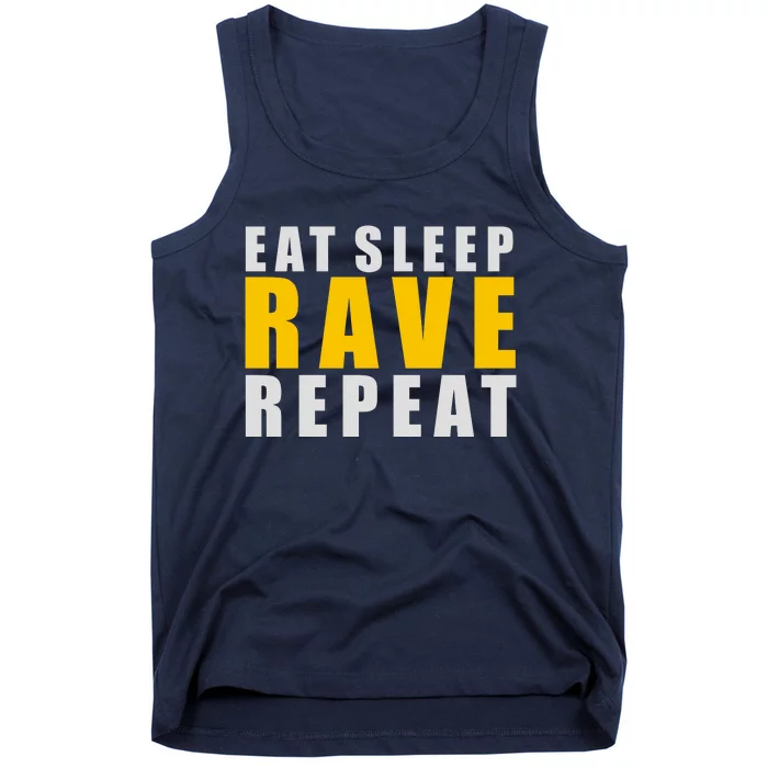 EAT SLEEP RAVE REPEAT Tank Top