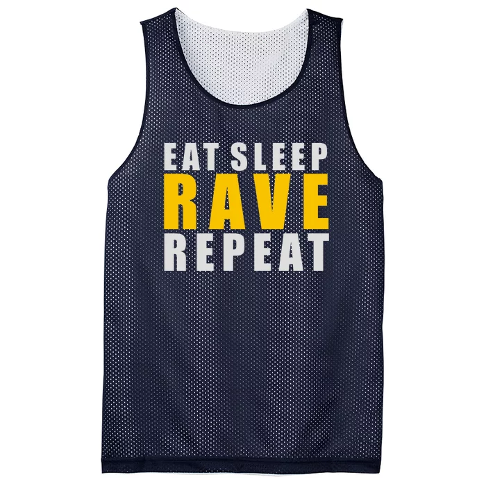 EAT SLEEP RAVE REPEAT Mesh Reversible Basketball Jersey Tank