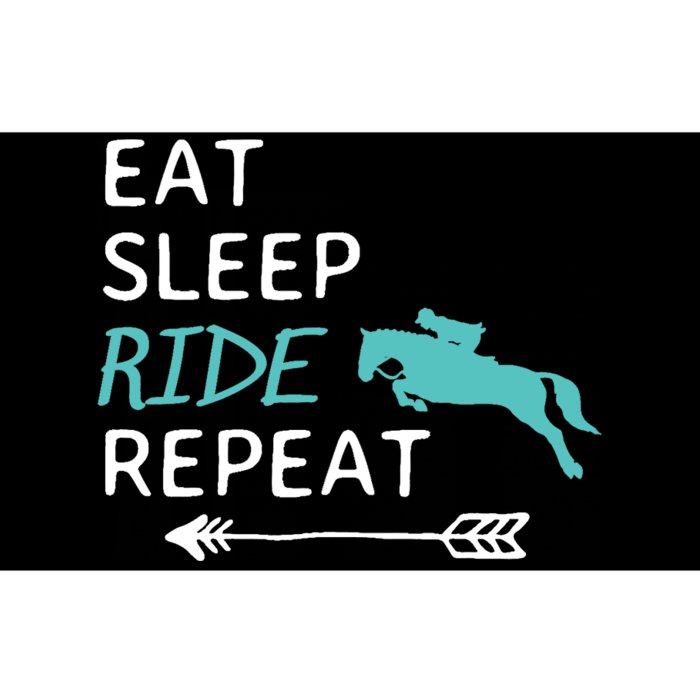 Eat Sleep Ride Horses Repeat Horseback Riding Bumper Sticker