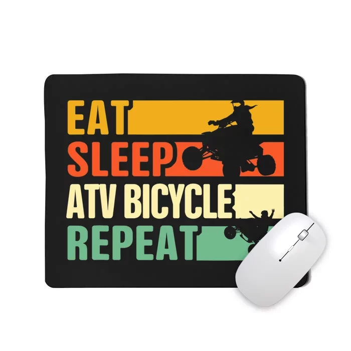 Eat Sleep Ride Repeat ATV Quad Bike Riding Four Wheelers Mousepad