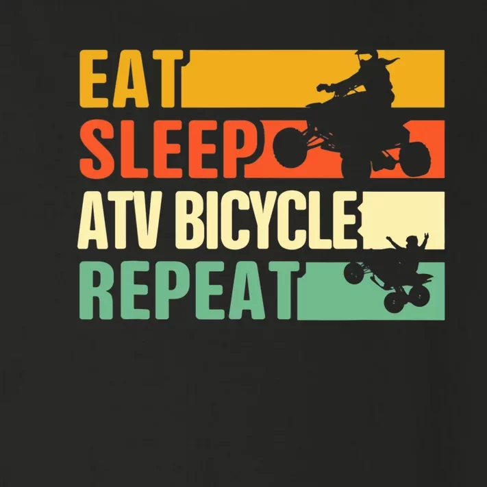 Eat Sleep Ride Repeat ATV Quad Bike Riding Four Wheelers Toddler Long Sleeve Shirt