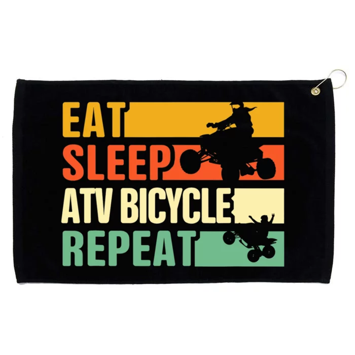 Eat Sleep Ride Repeat ATV Quad Bike Riding Four Wheelers Grommeted Golf Towel