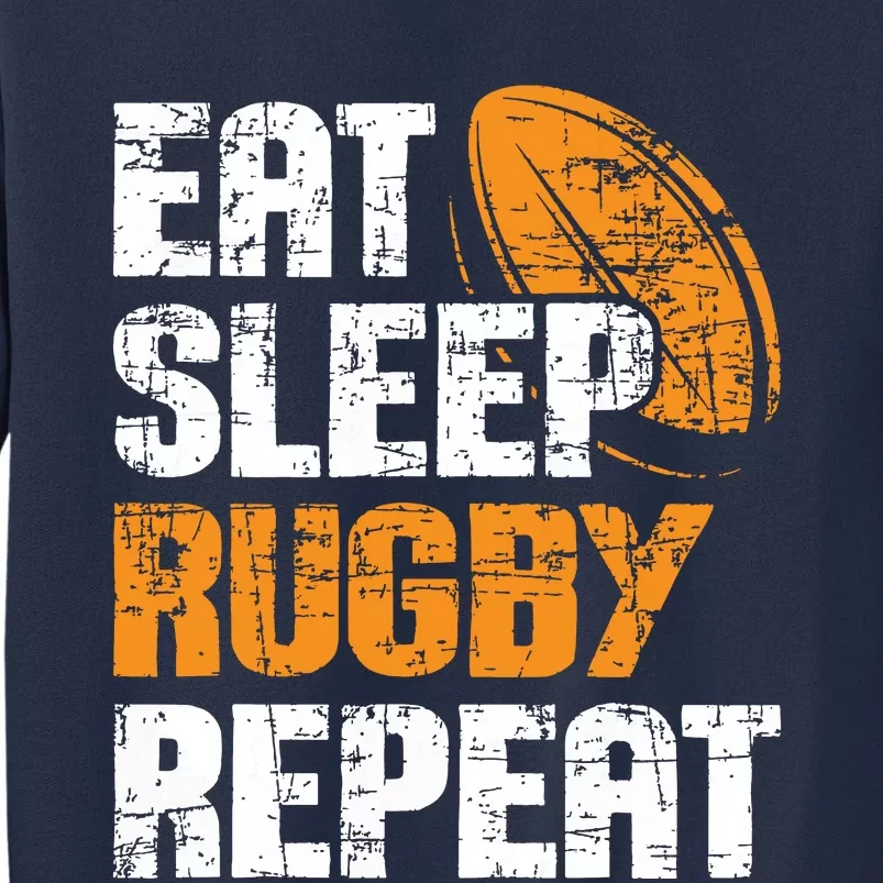 Eat Sleep Rugby Repeat Rugby Player Coach Sports Lover Sweatshirt