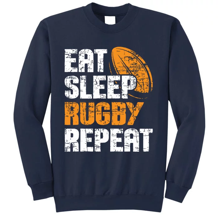 Eat Sleep Rugby Repeat Rugby Player Coach Sports Lover Sweatshirt