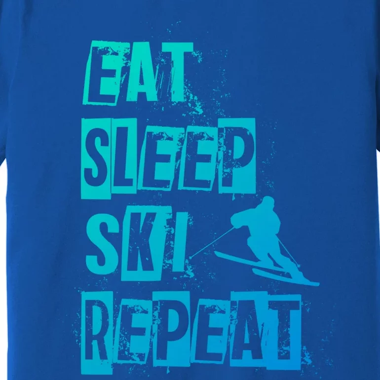 Eat Sleep Ski Repeat Gift Premium T-Shirt