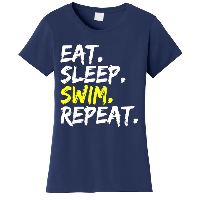 Eat Sleep Swim Repeat Water Sports Swim Outfit Women's T-Shirt