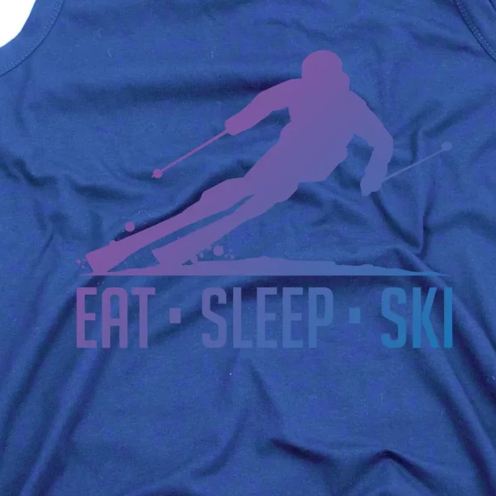 Eat Sleep Ski Skiing Skier Snow Winter Vacation Gift Tank Top