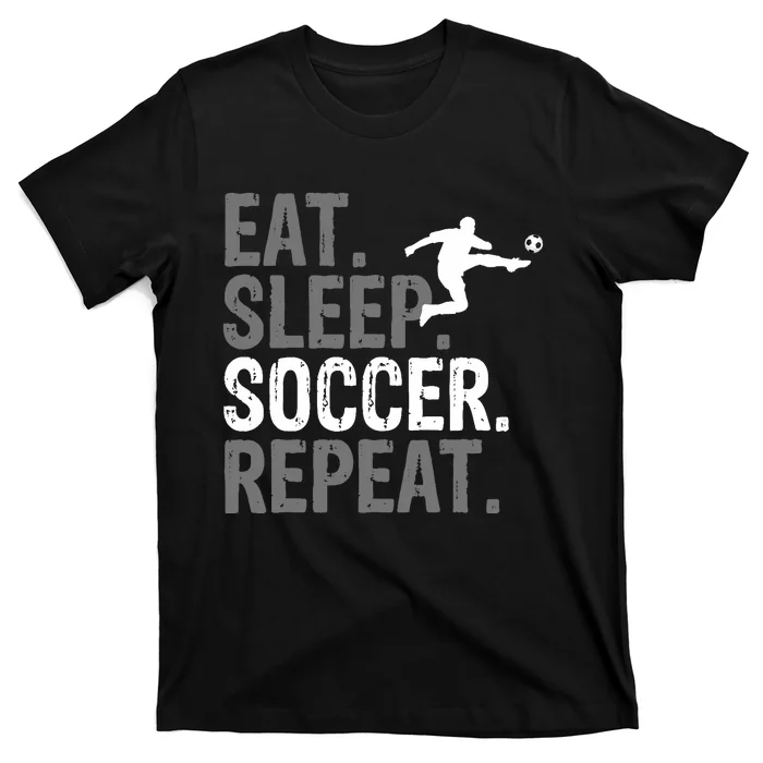 Eat Sleep Soccer Repeat Soccer Graphic T-Shirt