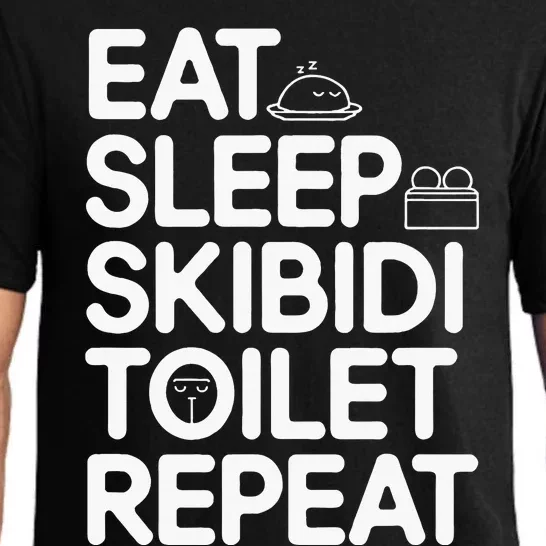 Eat Sleep S.K.I.B.I.D.I. Toilet Repeat Pajama Set