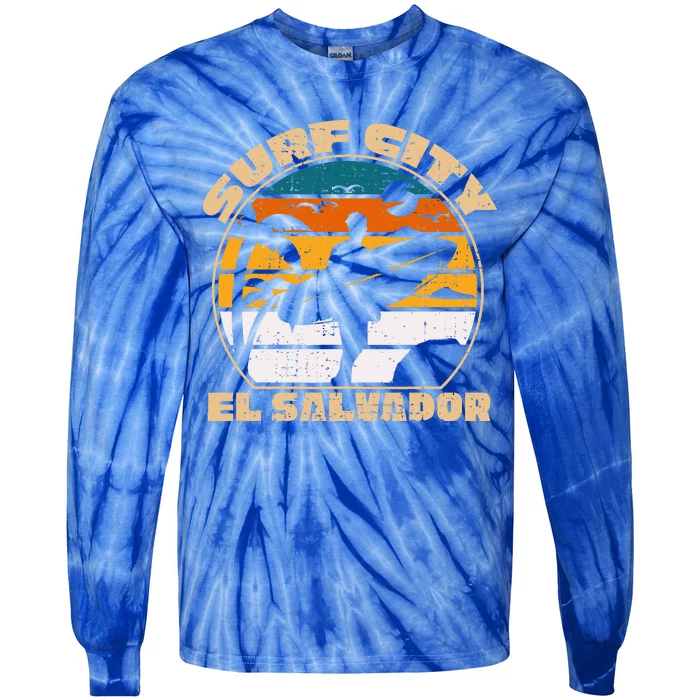 El Salvador Salvadorean Gifts El Salvadoran Roots Tie-Dye Long Sleeve Shirt