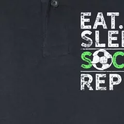 Eat Sleep Soccer Repeat For Soccer Player Coach Gift Softstyle Adult Sport Polo