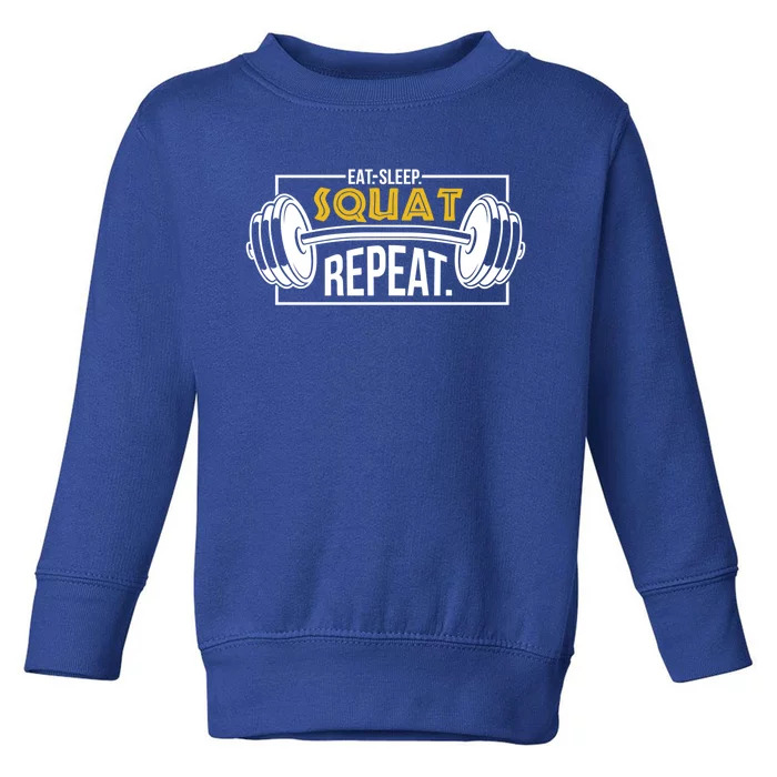 Eat Sleep Squat Repeat Tee Gift Eat Sleep Gym Repeat Tee Gift Toddler Sweatshirt