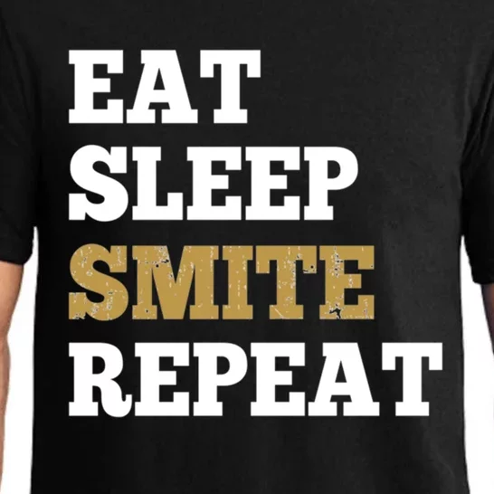 Eat Sleep Smite Repeat Gift For Rpg Roleplaying Gamers Pajama Set