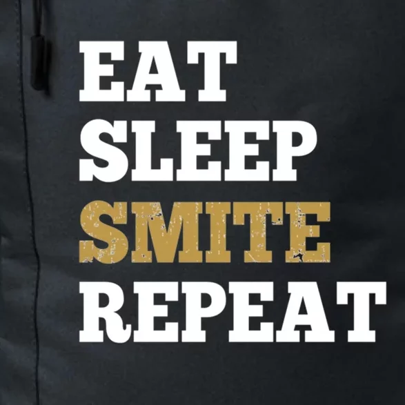 Eat Sleep Smite Repeat Gift For Rpg Roleplaying Gamers Daily Commute Backpack