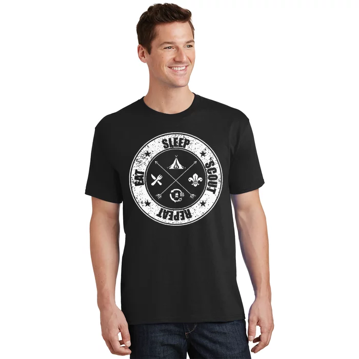 Eat Sleep Scout Repeat Scouting Lover Survival T-Shirt