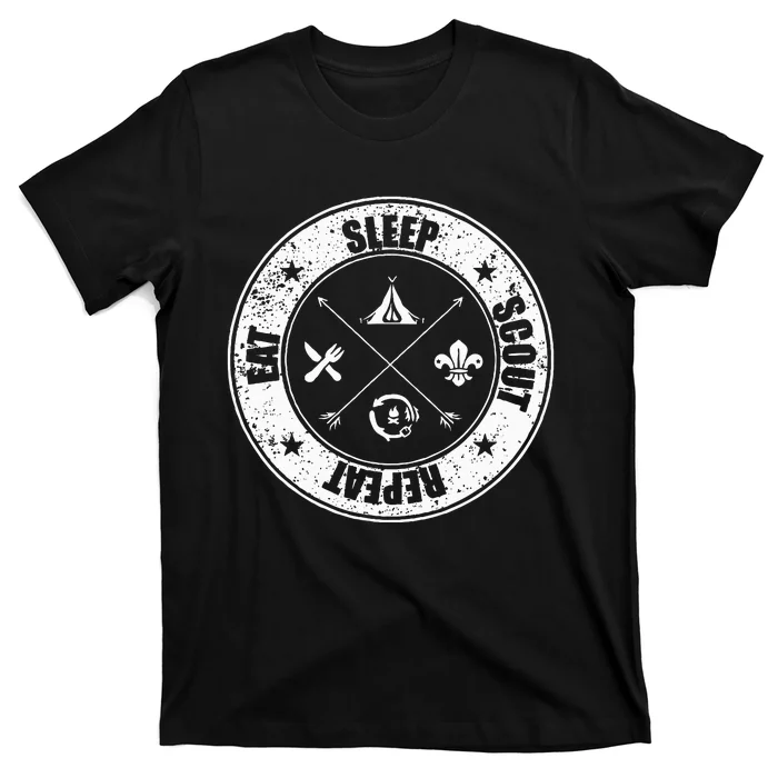 Eat Sleep Scout Repeat Scouting Lover Survival T-Shirt