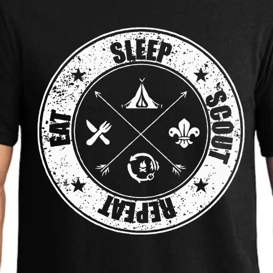 Eat Sleep Scout Repeat Scouting Lover Survival Pajama Set