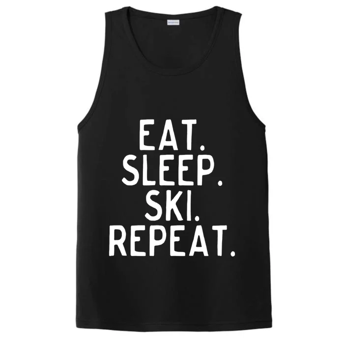 Eat Sleep Ski Gift Performance Tank