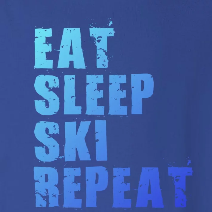 Eat Sleep Ski Repeat Motivational Gift Ace058d Gift Toddler Long Sleeve Shirt