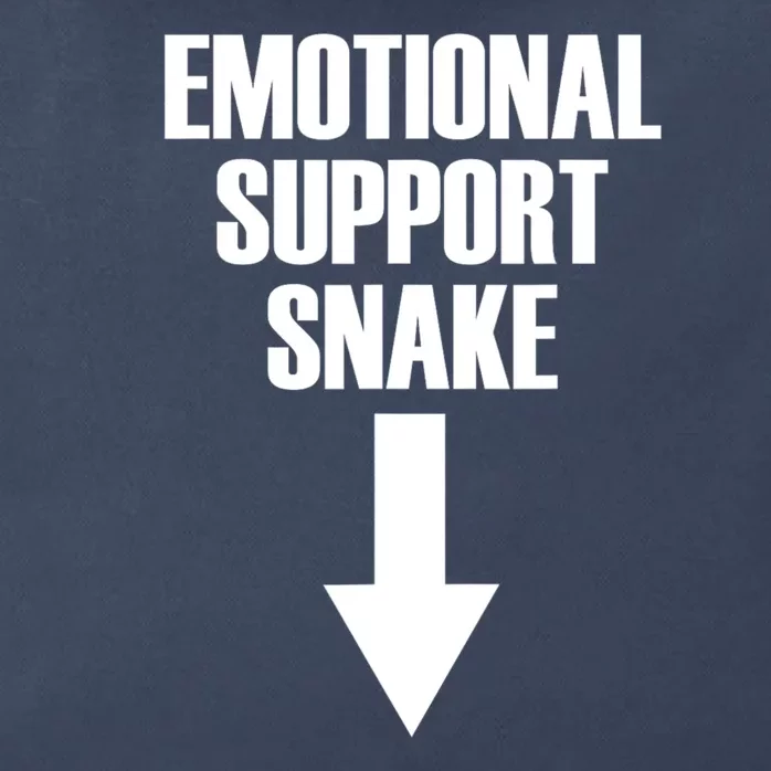 Emotional Support Snake Adult Humor Zip Tote Bag