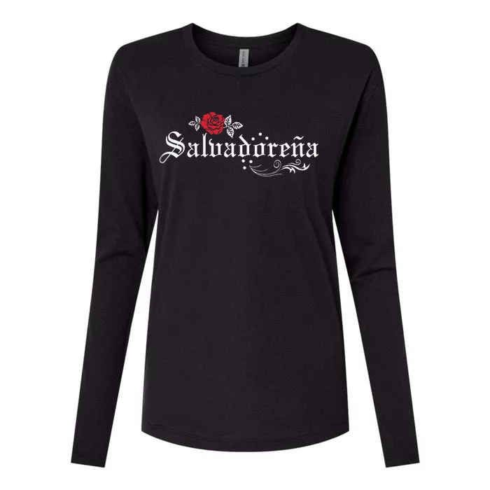 El Salvador SalvadoreñA Womens Cotton Relaxed Long Sleeve T-Shirt