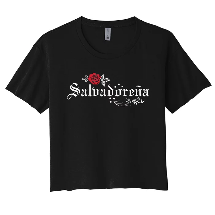 El Salvador SalvadoreñA Women's Crop Top Tee