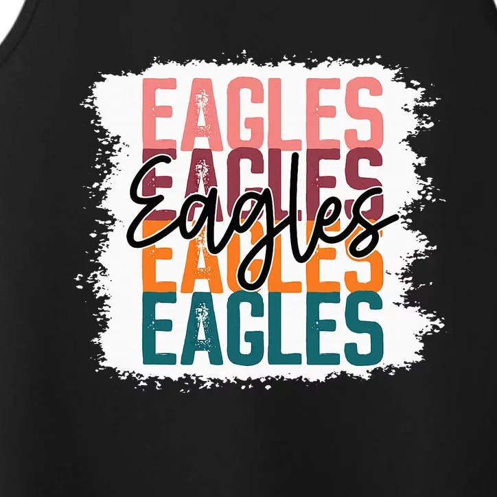 Eagles School Sports Fan Team Spirit Performance Tank