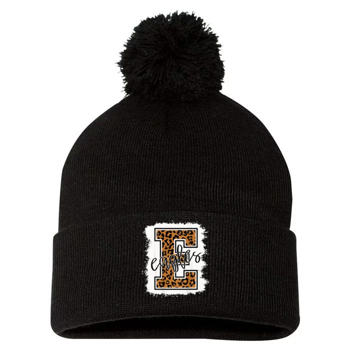 Eagles School Sports Fan Team Spirit Pom Pom 12in Knit Beanie