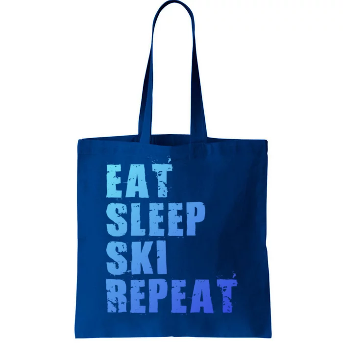 Eat Sleep Ski Repeat Motivational Gift Ace058c Meaningful Gift Tote Bag