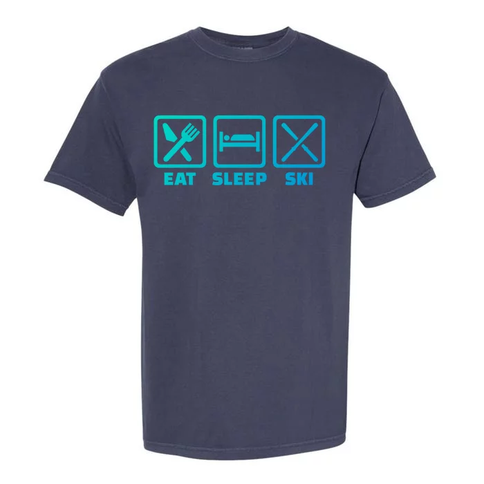 Eat Sleep Ski Great Gift Garment-Dyed Heavyweight T-Shirt