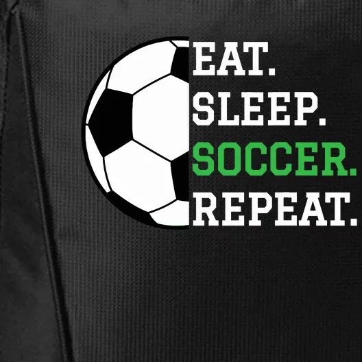 Eat Sleep Soccer Repeat City Backpack