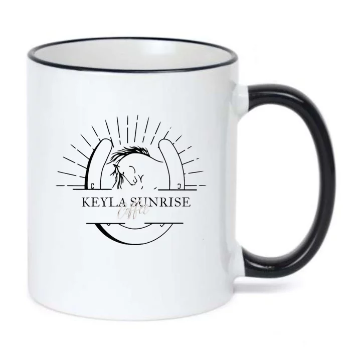 Ethereal Sunset Serenity Black Color Changing Mug