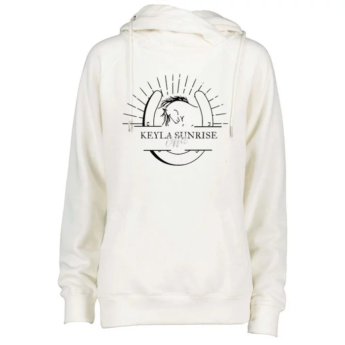 Ethereal Sunset Serenity Womens Funnel Neck Pullover Hood