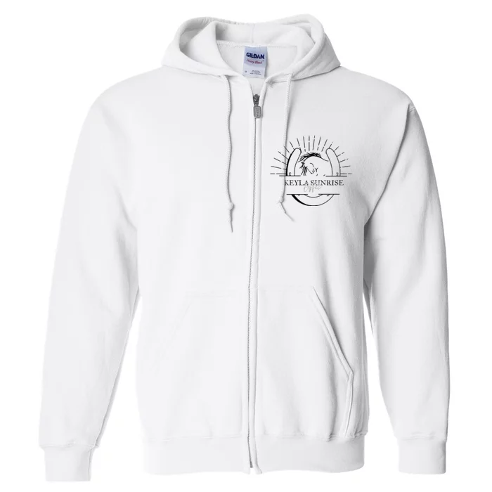 Ethereal Sunset Serenity Full Zip Hoodie