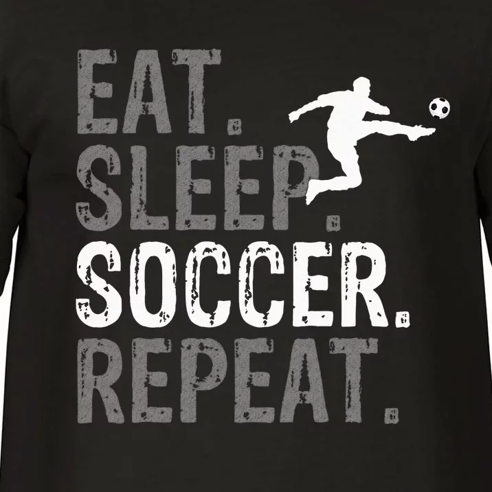 Eat Sleep Soccer Repeat Soccer Graphic Comfort Colors T-Shirt