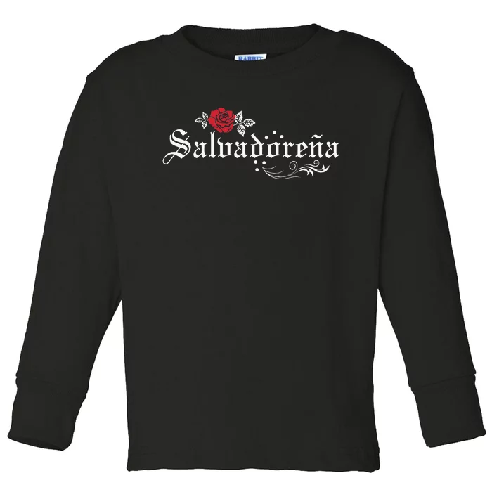 El Salvador SalvadoreñA Toddler Long Sleeve Shirt