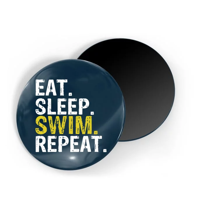 Eat Sleep Swim Repeat Gift Hoodie Magnet