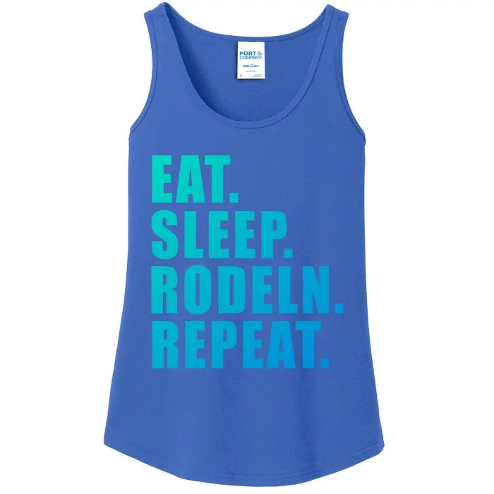 Eat Sleep Ski Repeat Snow Alpin Winter Funny Gift Ladies Essential Tank