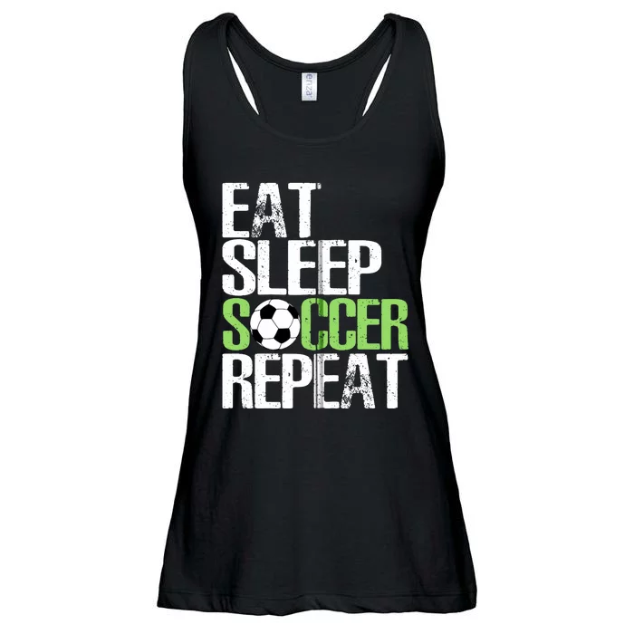 Eat Sleep Soccer Repeat Cool Sport Player Gift Ladies Essential Flowy Tank